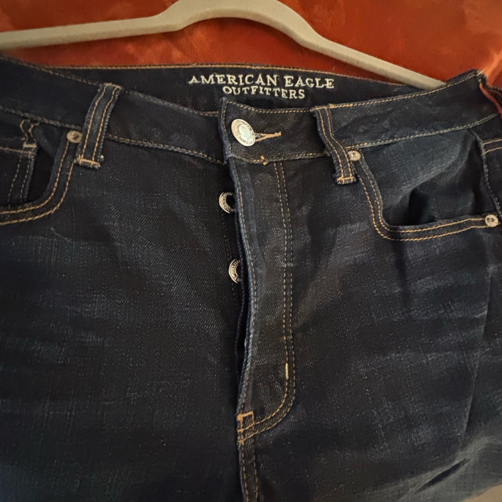 American Eagle Outfitters Denim with Orange Accent - Picture 2 of 6
